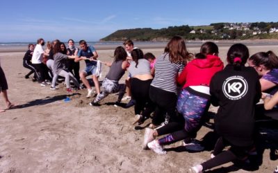 Le lycée Ste Marie de Plouigneau passe une journée d’intégration à la plage